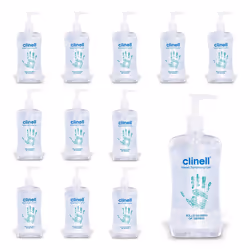 Clinell Hand Sanitiser Gel - Dermotologically Tested, Kills 99.99% of Germs, Quick and Kind to Skin, No Stickiness - 12 x 500 ...