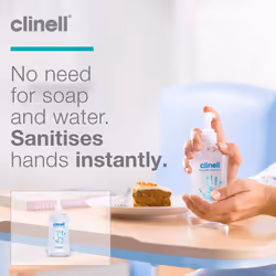 Clinell Hand Sanitiser Gel - Dermotologically Tested, Kills 99.99% of Germs, Quick and Kind to Skin, No Stickiness - 12 x 500 ml bottle
