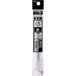 Pentel Gel Ballpoint Pen Refill for Energel X 0.5mm Needle Tip Black