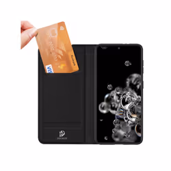 For Samsung Galaxy S21 5G DUX DUCIS Skin Pro Series Horizontal Flip PU + TPU Leather Case with Holder & Card Slots(Black)
