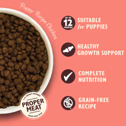 Lily's Kitchen Made with Natural Ingredients Puppy Dry Dog Food Chicken, Salmon & Peas Grain-Free Recipe 7kg