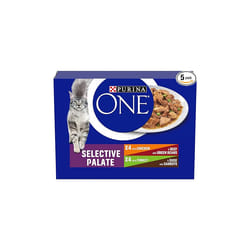Purina ONE Adult Wet Cat Food Selective Palate - 8x85g, Pack of 5