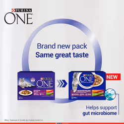 Purina ONE Adult Wet Cat Food Selective Palate - 8x85g, Pack of 5