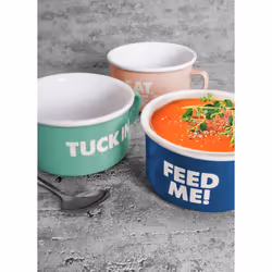 3 Large Soup Bowls Giant Mug Set With Handle Stoneware Soup Bowl 20oz