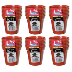 42 Small Plastic Seed Pots 10cm Germination Pots Terracotta Colour
