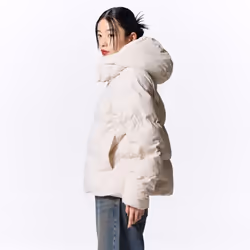 Gu By Uniqlo Heat Padded Blouson - 09 BLACK/M