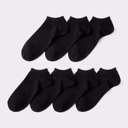 Gu By Uniqlo Short Socks 7p - 09 BLACK/2527cm