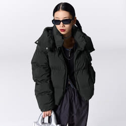Gu By Uniqlo Heat Padded Blouson - 09 BLACK/XL