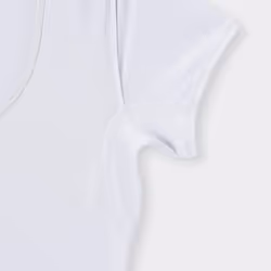 GU By Uniqlo STyle Dry U Neck T  shorT Sleeve   wiTh sweaT absorpTion - 01 OFF WHITE/XS