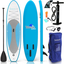 SereneLife Inflatable Stand Up Paddle Board, SUP Board- Paddleboards for Adults & Youth, Paddle Board Accessories,15.25 cm Thick Standup Paddleboardin