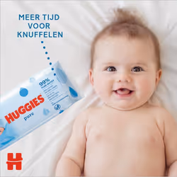 Huggies Pure Baby Wipes 1008 Count (18 Packs)  99% Water