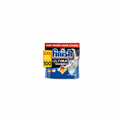 Finish Ultimate Infinity Shine Dishwasher Tablets Bulk | Scent : Lemon | Size: 100 Dishwasher Tabs |Ultimate Clean and