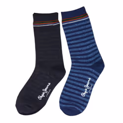 PEPE JEANS Boys Socks 2 Pairs Unisex Cotton Socks - EU 28