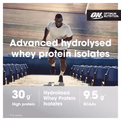 Optimum Nutrition Platinum Hydro Whey, Hydrolysed Whey Protein Isolate Powder with Essential Amino Acids, Glutamine and BCAA, Super Strawberry Flavou