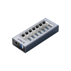 ORICO 7 In 1 Aluminum Alloy Multi-Port USB HUB EU Plug
