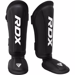 RDX Shin Guard MMA Instep Leg Pads Protective Gear Thai Boxing Training Kickboxing., Black, XL