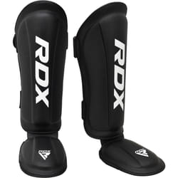 RDX Shin Guard MMA Instep Leg Pads Protective Gear Thai Boxing Training Kickboxing., Black, XL