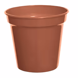 2 Large Plastic Plant Pot 17cm 7Inch Cultivation Pot Terracotta Colour
