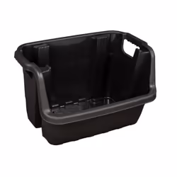 Heavy Duty Stacking Box Veg Recycling Storage Box Home Tool Black