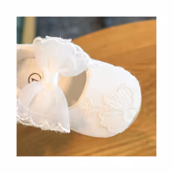 Cute White Lace Baby Girl Princess shoes Baby Moccasins Moccs Shoes - 0-6 Months, F06 Pink