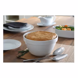 Set Of 4 Mason Cash Off White Pudding Basin Bowl 20cm 17cm 16cm 14cm