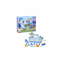 Peppa Pig Cruise Ship, Multilevel Playset with 17 Pieces, Preschool Toys for 3 Year Old Girls and Boys and Up