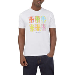 BEN SHERMAN 7131 Mens T Shirts Casual Summer Tee - White, M