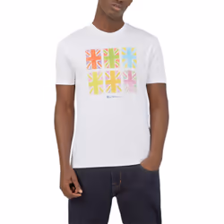 BEN SHERMAN 7131 Mens T Shirts Casual Summer Tee - White, S