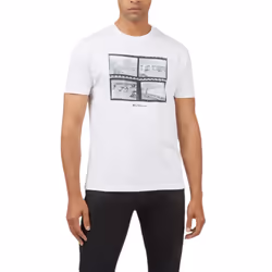 BEN SHERMAN 8167 Mens T Shirts Casual Summer Tee - White, 4XL
