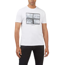 BEN SHERMAN 8167 Mens T Shirts Casual Summer Tee - White, 4XL