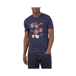 BEN SHERMAN 7128 Mens T Shirts Casual Cotton Tee - Navy, M