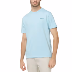 BEN SHERMAN Mens T Shirts Casual Summer Tee - Sky Blue, XL