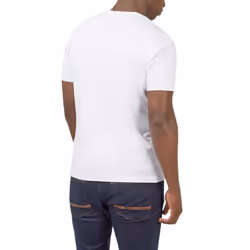 , 3XL) BEN SHERMAN 8148 Mens T Shirts Target Logo Tee Top - White (Smashed