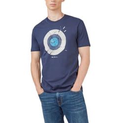 , XS) BEN SHERMAN 8148 Mens T Shirts Target Logo Tee Top - Navy (Smashed