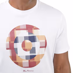 BEN SHERMAN 0068 Mens T Shirts Target Logo Tee - White, 2XL