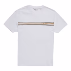 BEN SHERMAN 8146 Mens T Shirts Summer Cotton Tee - White, XS
