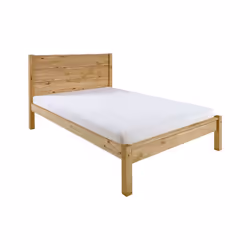 Waxed Pine Wooden Bed Frame, Barton 3ft, 4ft6, 5ft - 4ft 6inch Double
