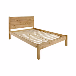 Waxed Pine Wooden Bed Frame, Barton 3ft, 4ft6, 5ft - 4ft 6inch Double