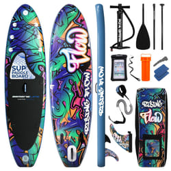 SereneLife Inflatable Stand Up Paddle Board, SUP Board- Paddleboards for Adults & Youth, Paddle Board Accessories,15.25 cm Thick Standup Paddleboardin