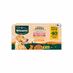 WINALOT Sunday Dinner Mixed in Gravy Wet Dog Food 40x100g