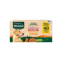 WINALOT Sunday Dinner Mixed in Gravy Wet Dog Food 40x100g