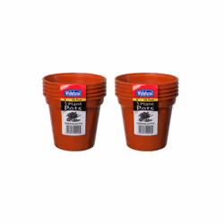 10 Medium Plastic Seed Pot 12.7cm Germination Pot Terracotta Colour