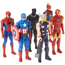 Marvel Titan Hero Series Action Figure Multipack, 6 Action Figures, 30-cm Toys, Inspired Comics, for Children Aged 4 and Up