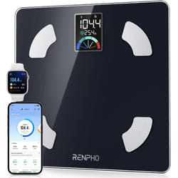 RENPHO Scale for Body Weight and BMI, Large VA Screen Body Fat Scale, Accurate Weighing Scale Digital Bathroom Bluetooth Scale, 13 Body Composition A