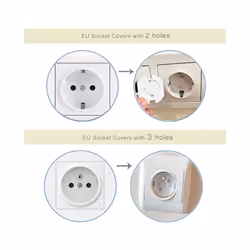 Baby Safety Socket Covers 10pcs Electrical Plastic Outlet Protectors - mixed