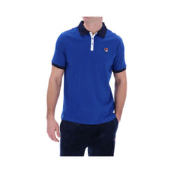 FILA Mens Polo Shirt Short Sleeve - Blue, L