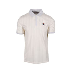 FILA Mens Polo Shirt Short Sleeve - Cream, 3XL
