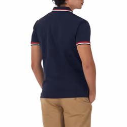 FILA Mens Polo Shirt Casual Summer Sports Golf Tee - Navy, S