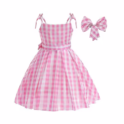 Barbie-pink Dress Costume Party Cosplay Halloween Stage Costume For Kid - 110