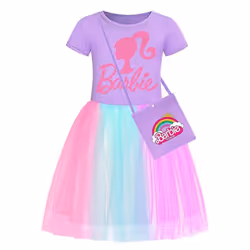 Barbie-pink Dress Costume Party Cosplay Halloween Stage Costume For Kid - 140